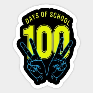 100 Days Tee - Peace Out Double Digit Struggles Sticker